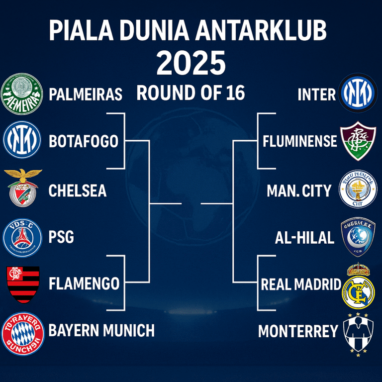 Resmi! Inilah Braket 16 Besar Piala Dunia Antarklub 2025